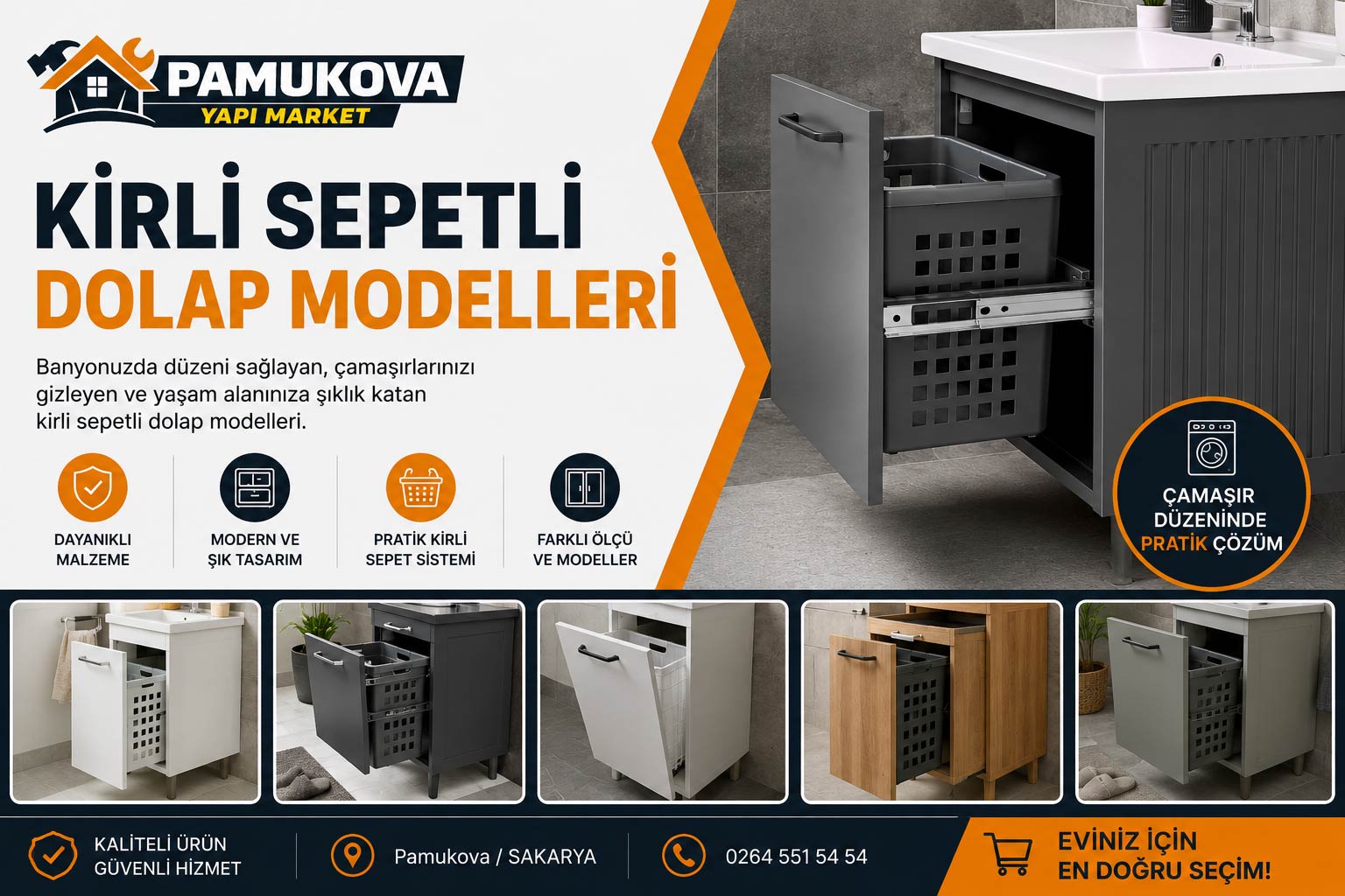 KİRLİ SEPETLİ DOLAP MODELLERİ